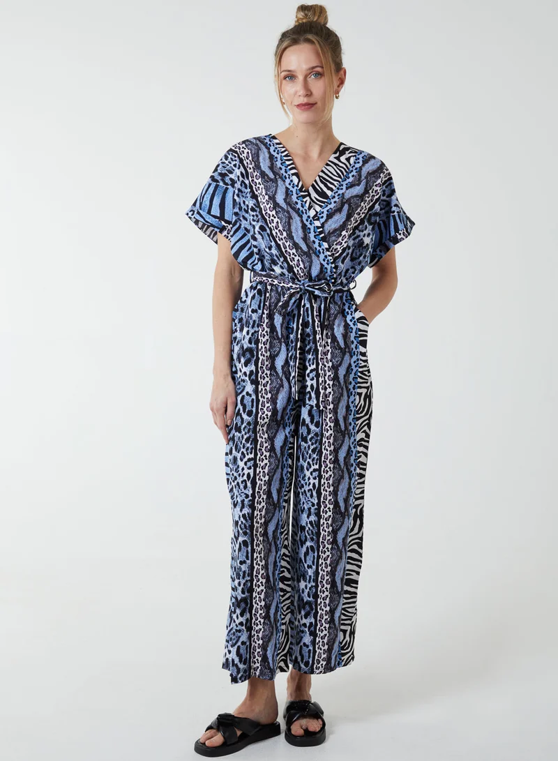 بلو فانيلا Multi Stripe Animal Jumpsuit